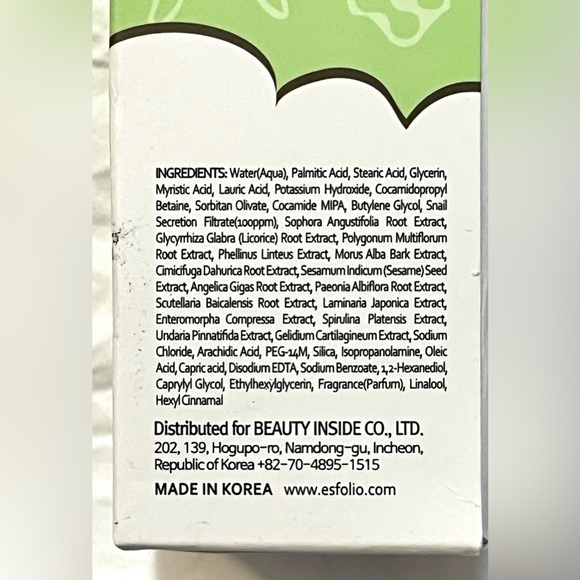 Esfolio Snail Cleansing Foam 5.29 Fl Oz New in Box - Picture 2 of 8